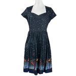 Banned Apparel Retro 50s Woodland Owl Lone Traveller Dress Medium NWT Rockabilly Photo 5