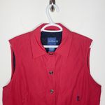 Façonnable Faconnable red water resisted quilted button up vest size L Photo 45