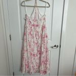 Altar'd State NEW Altar’d State Pink Floral Maxi Halter Dress Size Medium NWT Photo 6