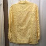 FINAL MARKDOWN Denim and company tone on tone blouse small Yellow Photo 11