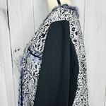 Chico's Women Leopard Black & Purple Open Front Long Sleeve Blazer Sz XL (3) Photo 7