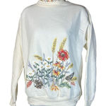 Blair Vintage Mock Neck Flower Print Sweater Size Small Photo 0