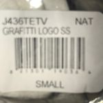 Element Graffiti Logo Tee White Yellow Small Photo 5