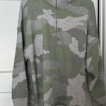 Aerie  Camouflage Half-Zip Sweatshirt in Green and Gray Photo 0