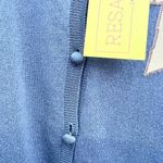 Red Valentino navy blue cardigan sweater Large bow aplique Photo 3