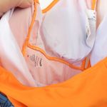 B2Prity Womens Swimsuit Size M Orange Blue Floral Halter One Piece Retro Summer Size M Photo 5