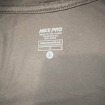 Nike Pro Dri Fit Black Neon Yellow Zip Pullover Long Sleeve Mesh Women's Large Photo 3