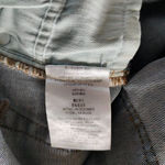 Free People  Button Fly Raw Edged Hem Distressed Skinny Jeans‎ Womens Size 27 Photo 6