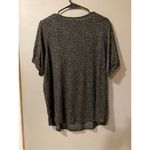 Ava James  Charcoal Gray Thankful And Blessed Short Sleeve Scoop Neck Shirt Size Photo 4