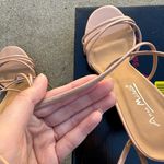 Boutique Nude Faux Patent Leather Strappy Heels Photo 6