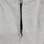 Richard Malcolm Womens Bomber Jacket Size S Cream Linen Zip Up Utility Cargo Photo 3