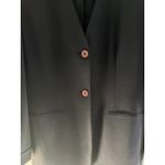 Jones New York Vintage 100% Silk Blazer Women 4 Navy Jacket Oversized Preppy 90s Photo 4