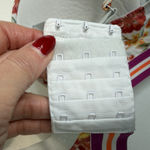 Cacique 42D Bra Boost Plunge Underwired Lightly Lined Cotton Blend Floral Womens Photo 7