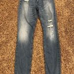 EXPRESS Skinny Mid Rise Distressed Jeans Photo 0
