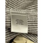 Christopher & Banks  Pants Linen Blend Cropped Women's Size 14 nwt Beige Striped Photo 7