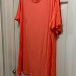 Old Navy Women’s luxe oversize short sleeve shirt coral plus size 2X NWT Photo 2