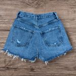 AGOLDE Jaden High-Rise Cutoff Denim Shorts Surreal Blue Size 23 A038K-811) Photo 2