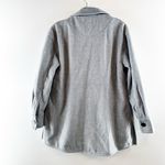 Sanctuary  Fisher Car Long Sleeve Buttoned Chest Pocket Oversized Coat Gray Small Photo 12