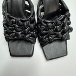 Open Edit  Heels Womens 8 Black Quinn Knotted Strappy Open‎ Square Toe Photo 8