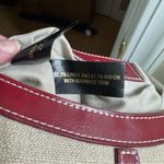 Etienne Aigner Shoulder Bag Mini Linen Burgundy Leather 90’s Y2K Vintage Photo 5