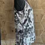 One World  Womens Black & White Crochet Sleeveless Tank Top Medium Photo 2