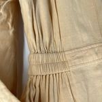 Urban Outfitters BDG Jumpsuit Small Utility Coverall Khaki Linen Blend New Photo 5