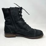 Taos Comrade Distressed Black Leather Lace Up Ankle Combat Boots womens 42 11 Photo 2