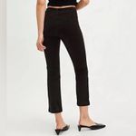 Free People  High Time Velvet Kick Flare Pants in Black Photo 1