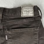 Levi's  Womens 8 Black Classic Straight Mid Rise Denim Jeans Flat Front Pockets Photo 13