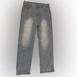 Source Unknown High Rise Wide/Straight Leg Jeans Medium Light Blue Wash Size M Photo 1