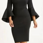 Eloquii NEW  Flare Sleeve Scuba Dress, women plus size 24‎ Photo 0
