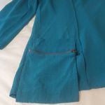 Ali Miles Blue Top Womens Blouse Size L Textured 3/4 Sleeve Cowl Neck. Size L Photo 5
