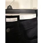 Loft  Skinny High Rise Black Velvet Pants Jeans Photo 3