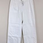 J.Crew Wide leg Essential Jeans in white Size 30 Petite Photo 1