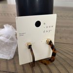 A New Day Brown Tortoise Hoop Earrings Photo 0