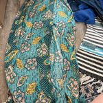 MINKPINK  Turquoise Floral Slit Maxi Skirt size M Photo 8