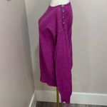 J.Crew  fuchsia wool blend light weight sweater medium Photo 1