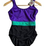 ILGWU Union Made Vintage Swimsuit Women's One Piece New Size 8 Black Photo 0