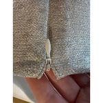 Talbot Runhof Metallic Draped Cocktail Dress Gold Silver Size 14 Photo 7