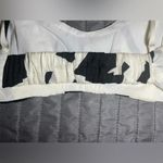 American Threads Black/Cream Geometric Print Bralette style top Size S Photo 3