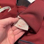 Roksanda Women's size 10 colorblock keyhole long sleeve blouse maroon blue Red Photo 3