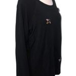 Karen Kane Bee Embellished Sweater Black Medium Photo 2