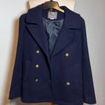 J.Crew Navy Stadium Cloth Coat by Nello gori Photo 0