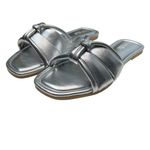 Seychelles  Shades of Cool Silver Women’s Flat Leather Sandals Size 7.5 NIB Photo 1
