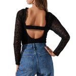 ASTR  The Label Lace Bustier Top Black‎ XS Photo 1