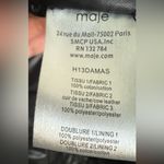 Maje  Black Fur-Trimmed navy Parka Photo 13