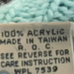 Diane Von Furstenberg Vintage  Sweater Mock Neck 80's Aqua & White Size Small S Photo 3