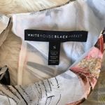 White House | Black Market WHBM Ruffle Flowy Lightweight Cool Tropical Floral Black Shell Tank Top Blouse S Photo 9