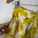 Alemais Sonny high waisted floral lemon yellow white linen shorts 2 Photo 3