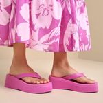 Seychelles  Pink Platform Sandals(Size 6) Photo 0